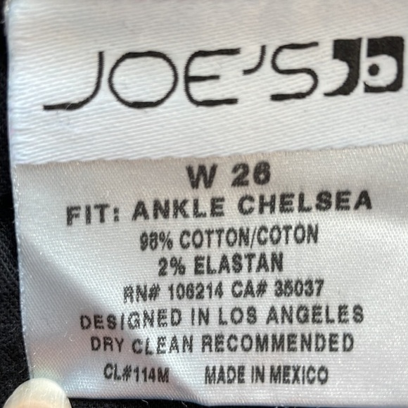 Sz26 Joe’s Jeans Ankle Chelsea in Halle Wash zipper Hem Denim in VGUC - Picture 11 of 14